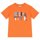 طقم شورت اولاد باللون الابيض والازرق والبرتقالى, 1, hi-res