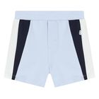 Baby Boys Blue Logo Shorts Set, 1, hi-res