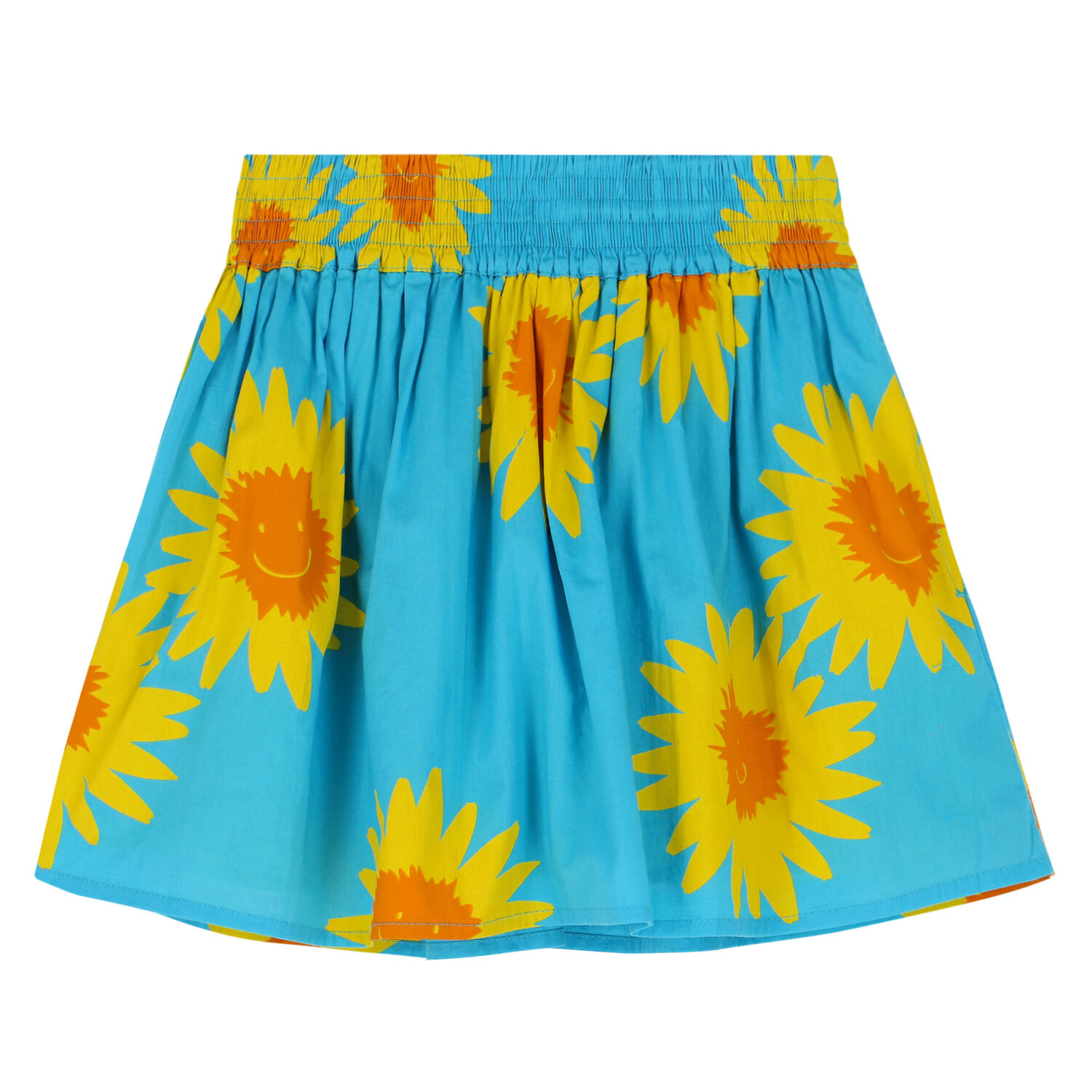 Girls Blue Floral Skirt, 1, hi-res image number null