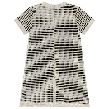 Girls Black & Gold Logo Dress