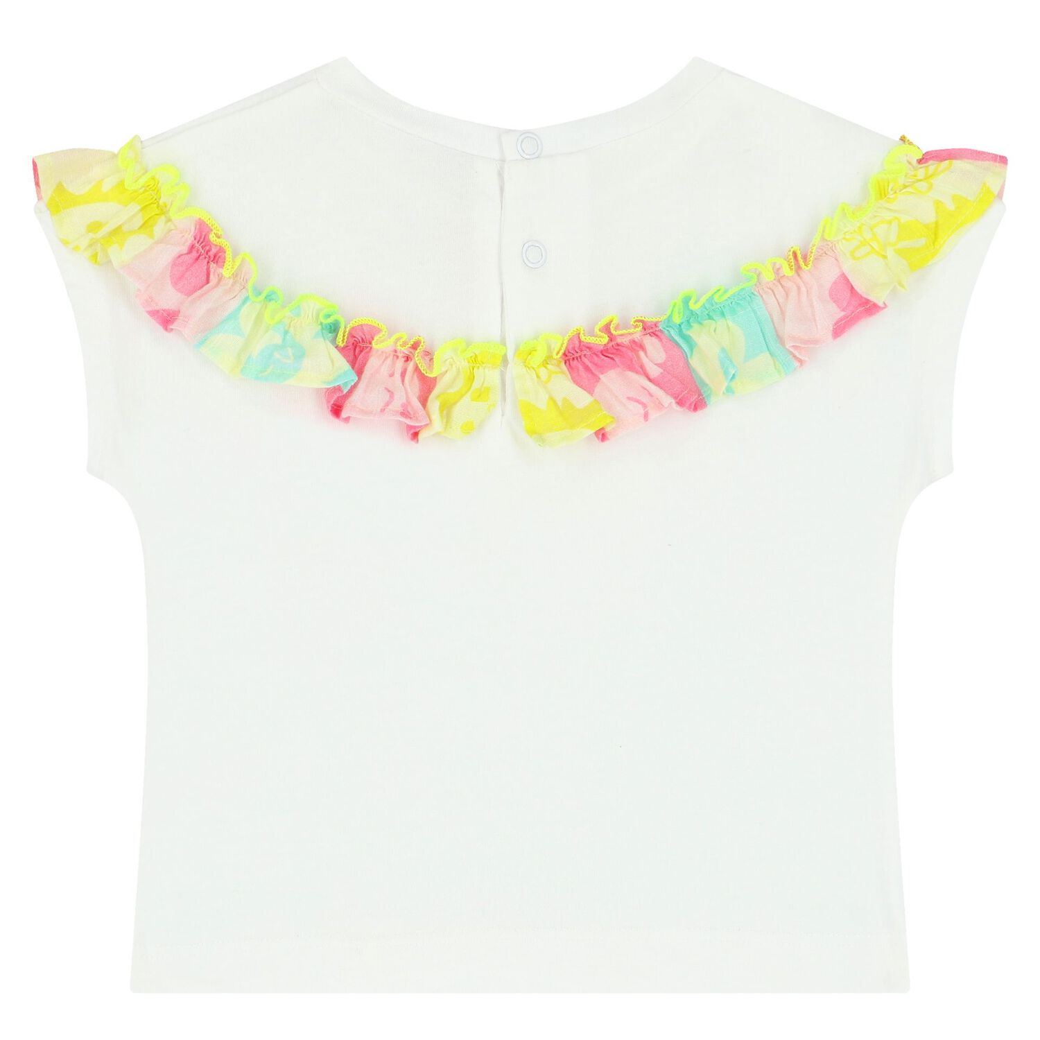 طقم بنات شورت باللون الأبيض والوردي, 1, hi-res