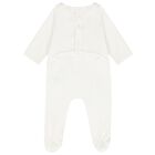 Baby Girls Ivory Embroidered Babygrow Gift Set, 1, hi-res