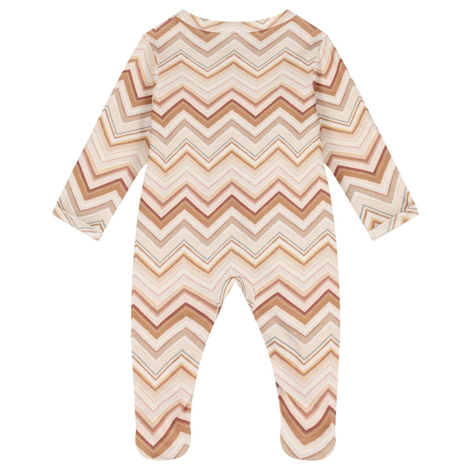 Multi-Coloured Zig Zag Babygrow Set, 2, hi-res