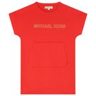 فستان بنات بالشعار بالون الاحمر, 2, hi-res