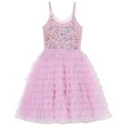 Girls Purple Embellished Tulle Dress, 1, hi-res