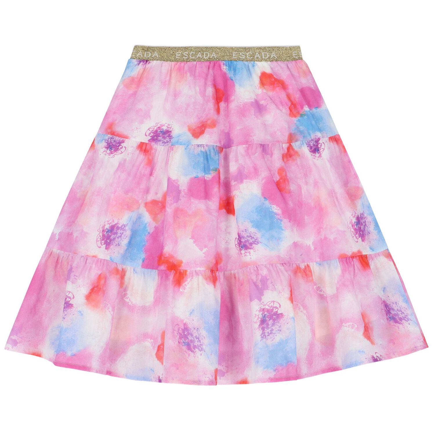 Girls Pink Logo Skirt, 1, hi-res