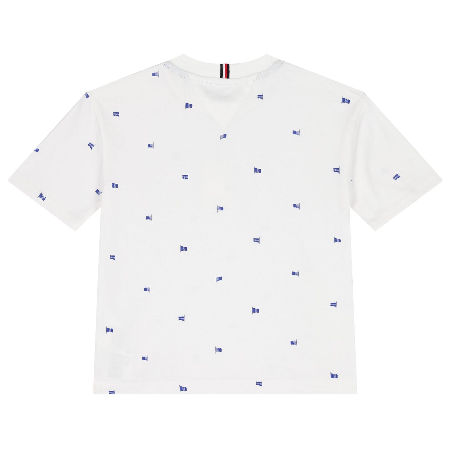 Boys White Logo Flag T-Shirt, 1, hi-res image number null