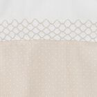 Baby Boys White & Beige Dot Babygrow, 1, hi-res