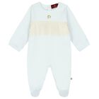 Baby Boys Blue Logo Babygrow, 2, hi-res