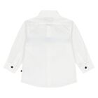 قميص باللون أبيض بشعار للأولاد , 1, hi-res