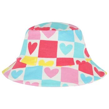 Girls Multi-Coloured Hearts Hat