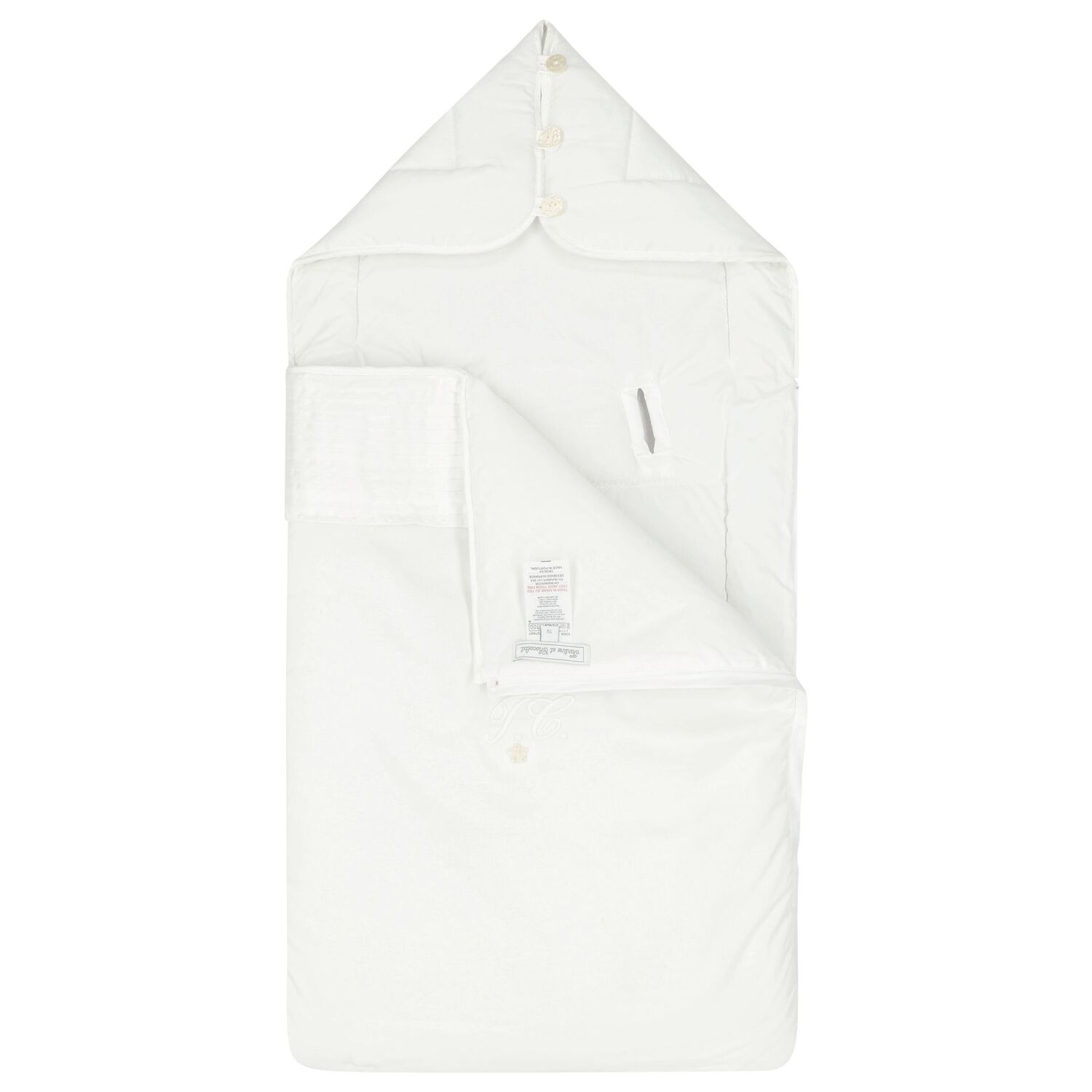 White Logo Baby Nest, 1, hi-res