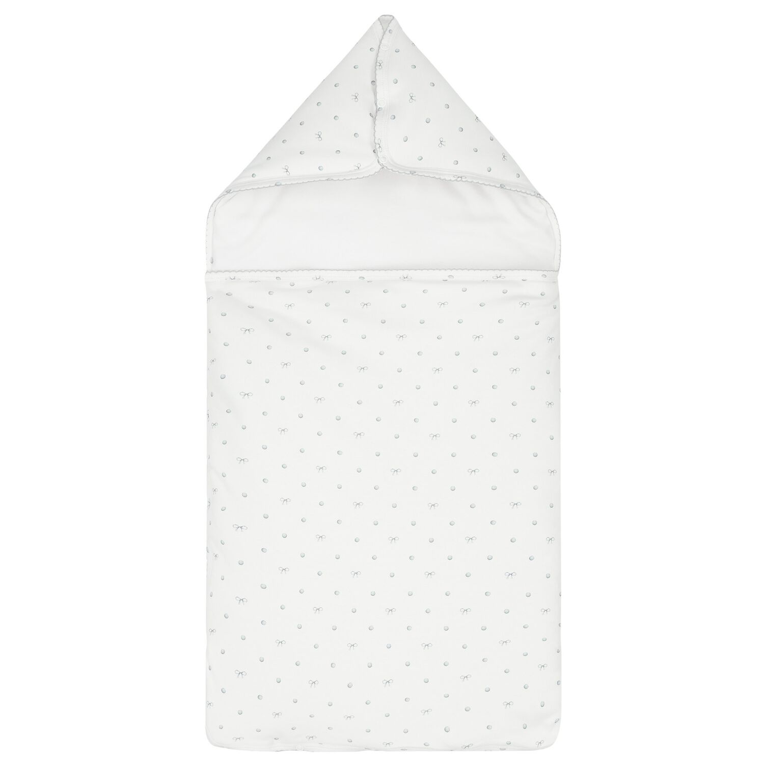 مدس بطبعه فيونكه  فضيه باللون الابيض , 1, hi-res