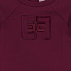 Baby Girls Burgundy Logo Dress, 1, hi-res