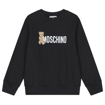 Moschino Black Teddy Bear Logo Sweatshirt, 6 Black Teddy Bear Logo Sweatshirt