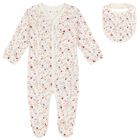 Baby Girls Ivory Logo Floral Babygrow Gift Set, 1, hi-res