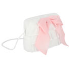 Girls Ivory & Pink Chiffon Handbag, 3, hi-res