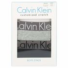 شورت بوكسر باللون الرمادى والاسود للاولاد (قطعتين), 1, hi-res