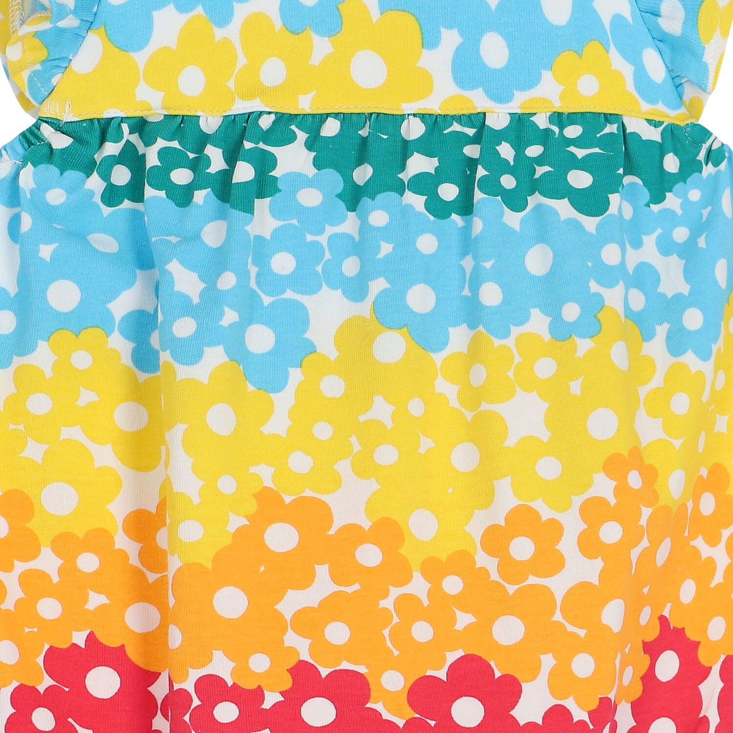 شورت بنات بطبعة الزهور متعدد الألوان, 1, hi-res