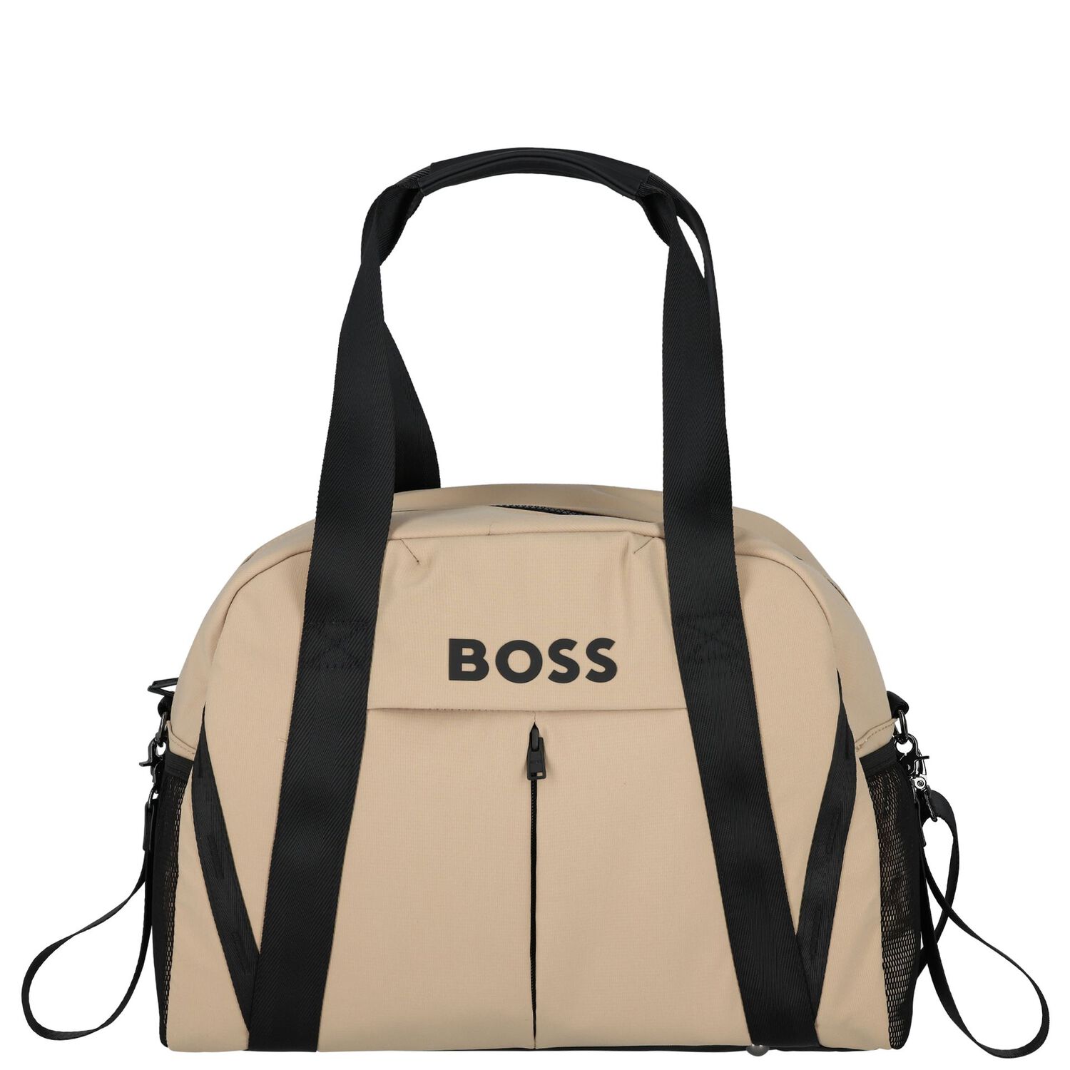 Beige Logo Baby Changing Bag, 1, hi-res