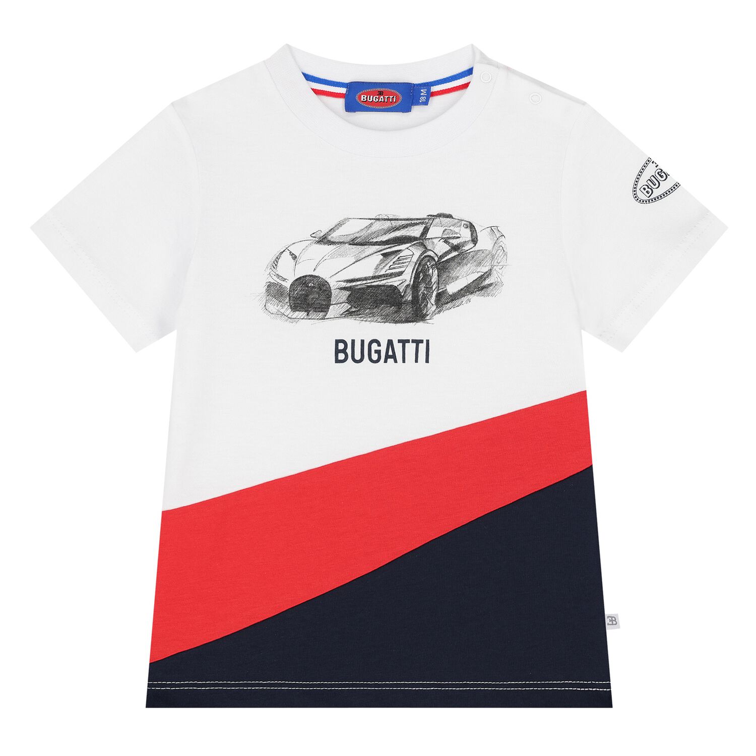 Younger Boys White Logo T-Shirt, 1, hi-res