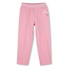 Girls Pink Heart Trousers, 1, hi-res