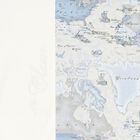  بطانية أولاد بطبعة خريطة باللون الأزرق والرمادي للأطفال , 1, hi-res