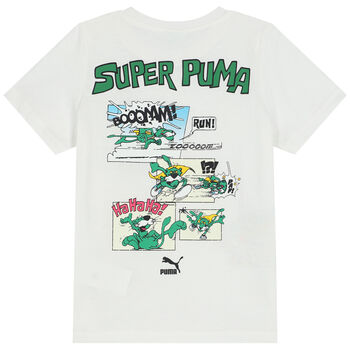 Boys White Logo T-Shirt