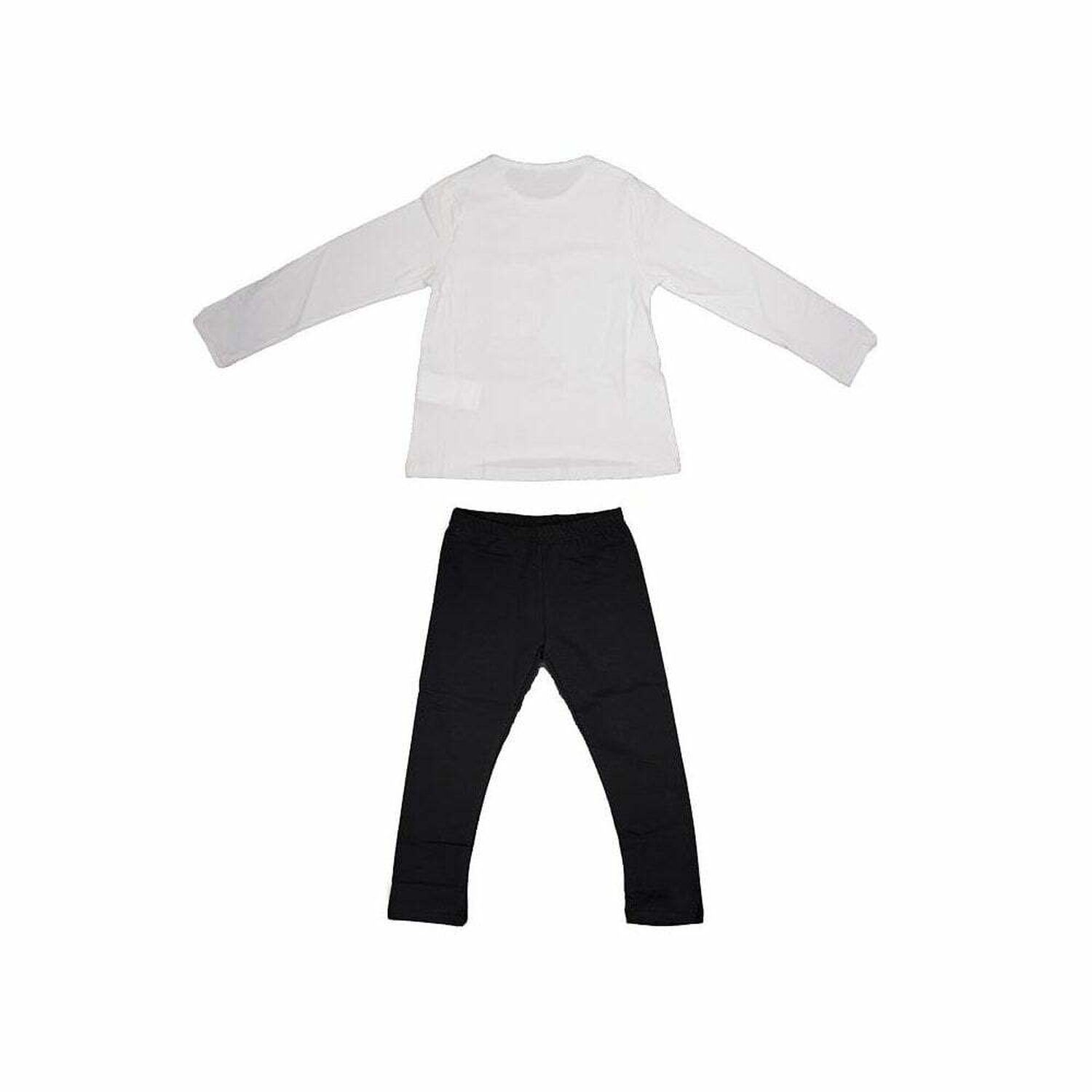 Girls Ivory & Black Legging Set, 1, hi-res image number null