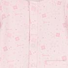Baby Girls Pink Logo Babygrow, 1, hi-res