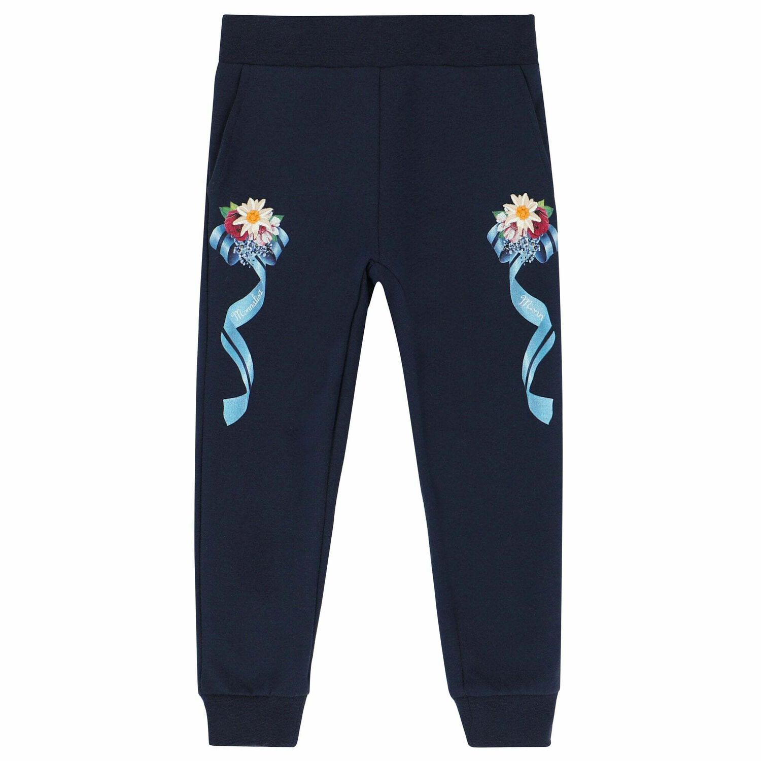 Younger Girls Navy Blue Joggers, 1, hi-res image number null