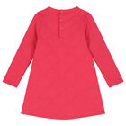 طقم فستان بنات بالشعار باللون الزهرى, 1, hi-res