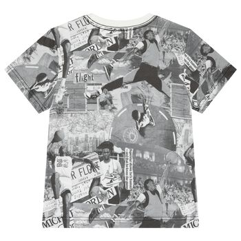 Grey Jordan Brooklyn Collage T-Shirt