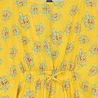 Girls Yellow Turtle Kaftan, 1, hi-res