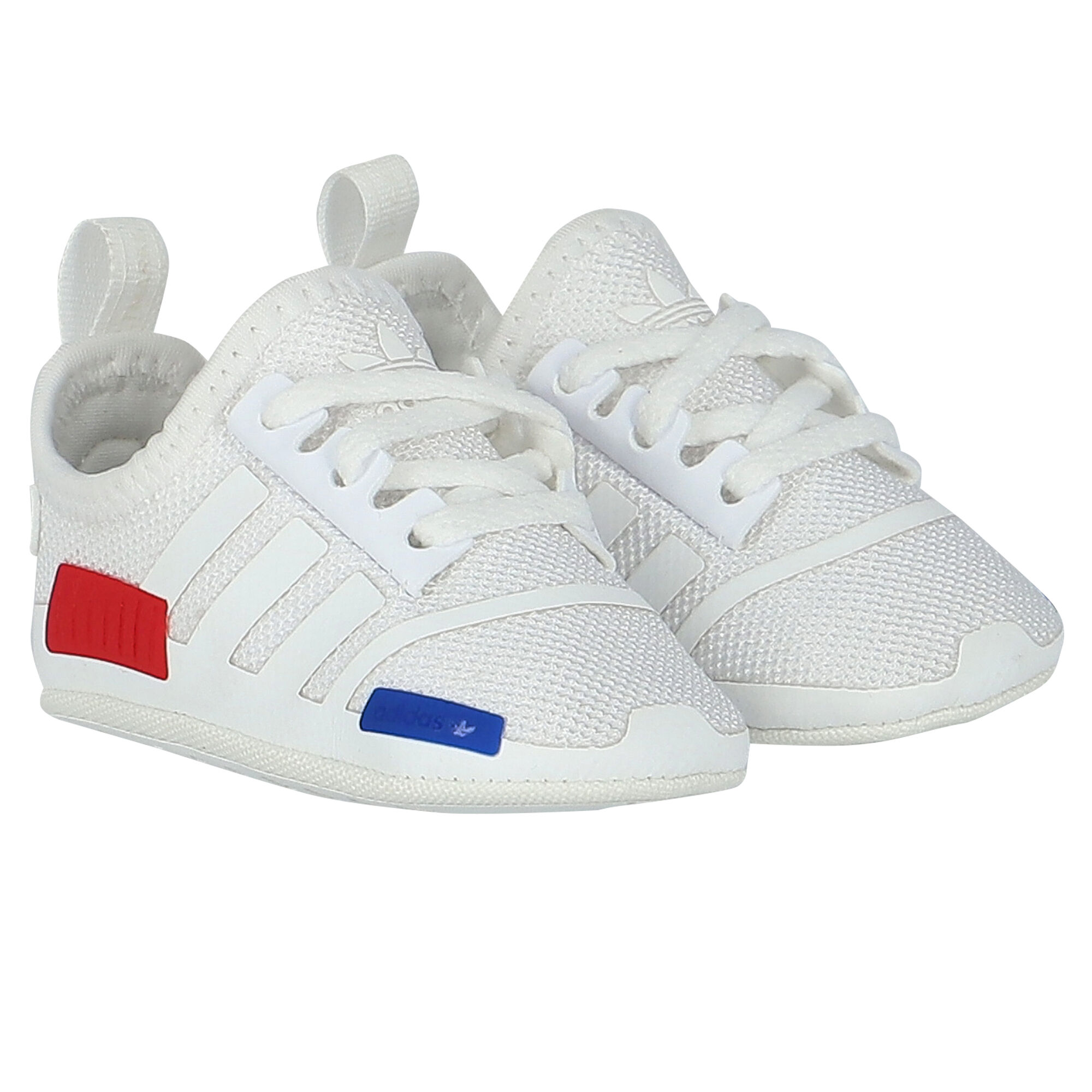 Adidas Kids White NMD Crib Pre Walker Shoes Junior Couture QA