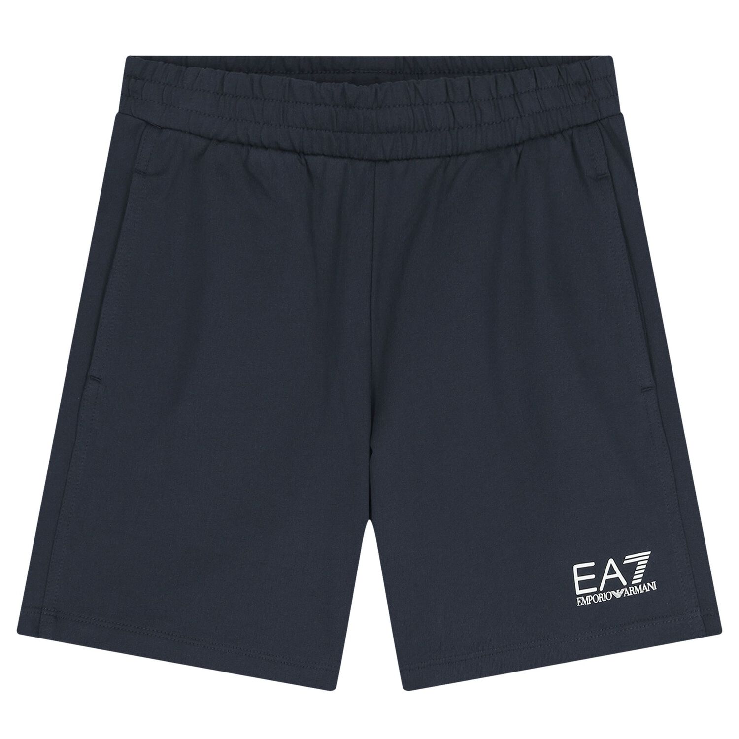 Boys Navy Blue Logo Shorts Set, 3, hi-res