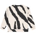 Boys Black & Ivory Zebra Sweatshirt, 1, hi-res