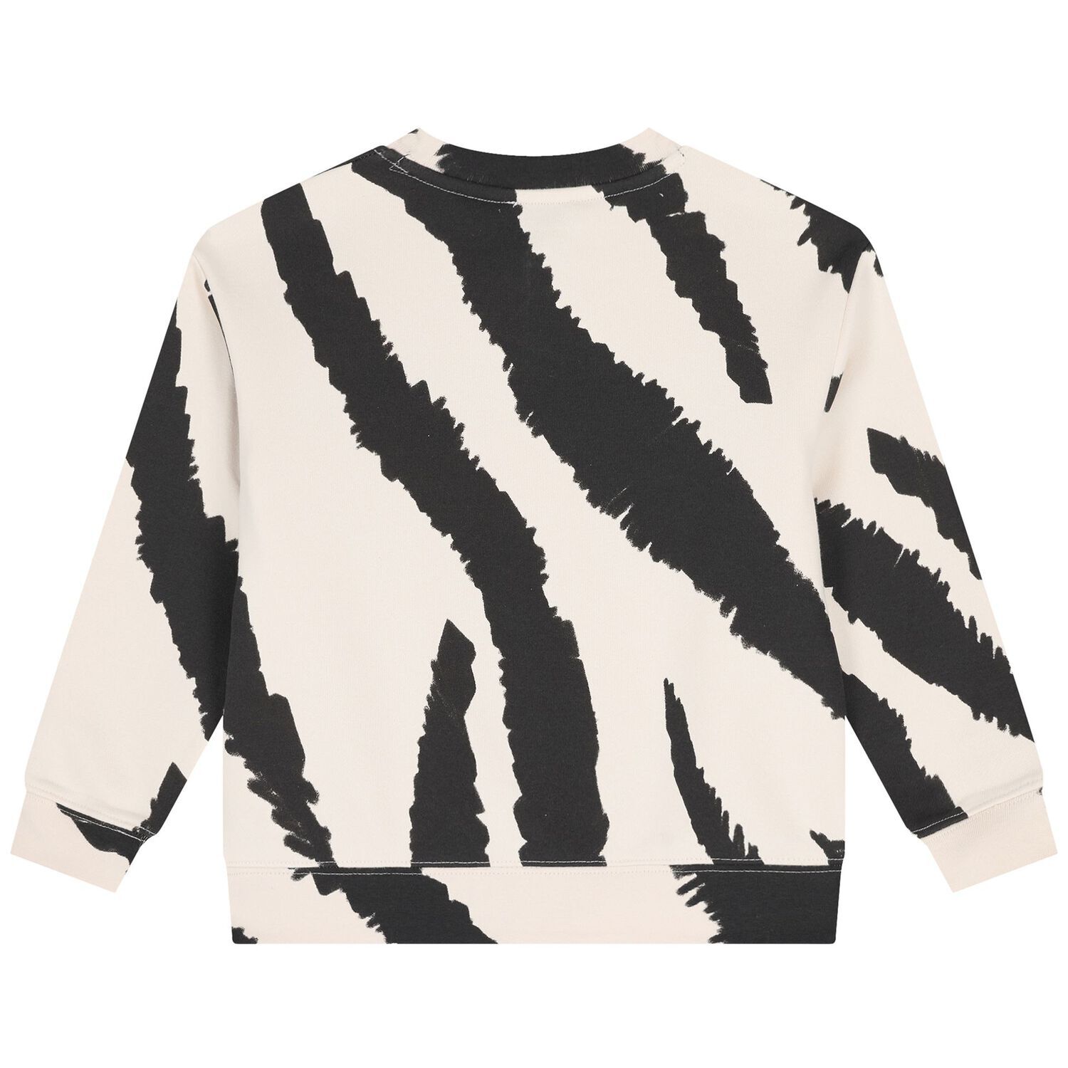Boys Black & Ivory Zebra Sweatshirt, 1, hi-res