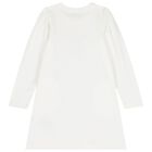 فستان بنات بالشعار بطبعه تيدى بير باللون الابيض , 4, hi-res