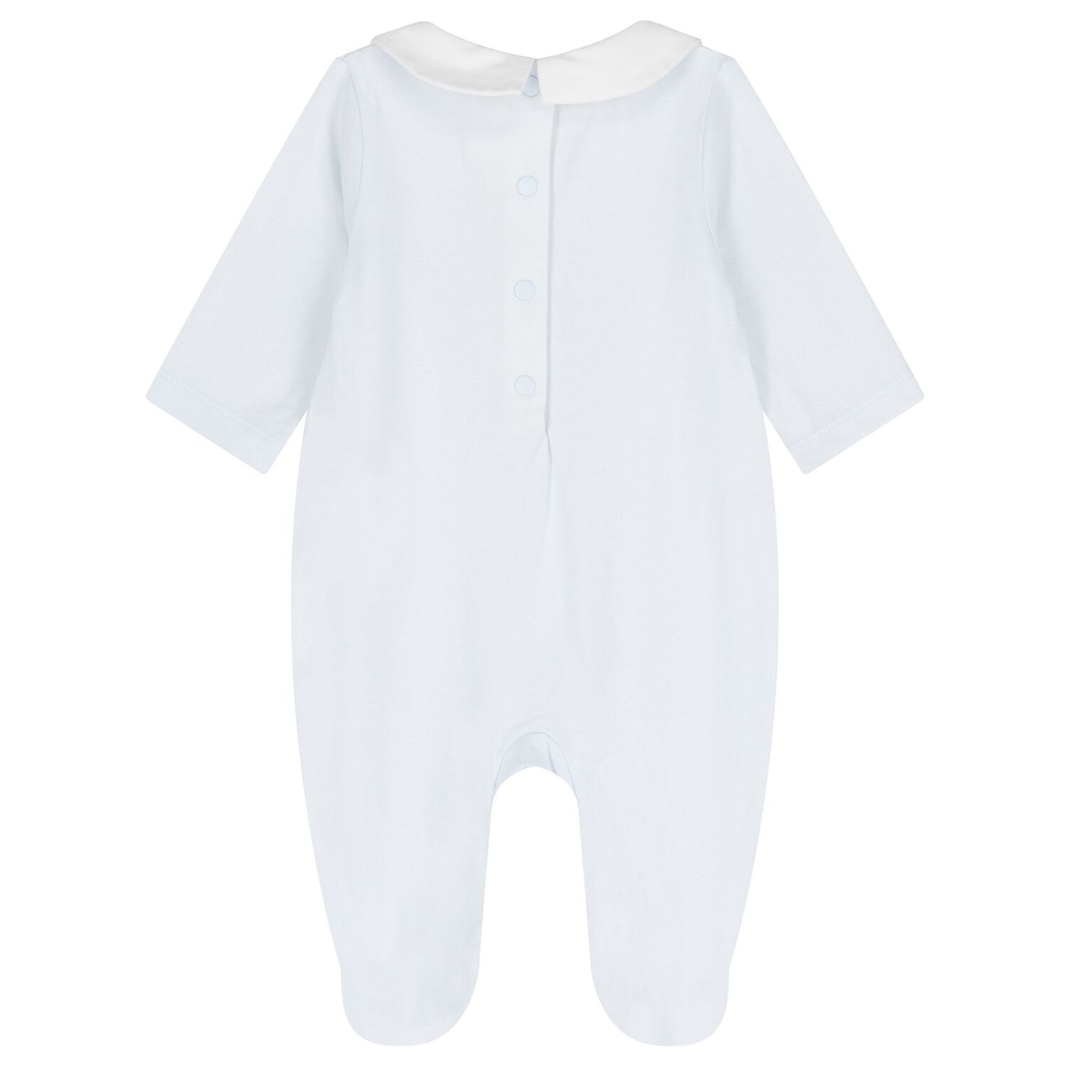 Baby Boys Pale Blue Hedgehog Babygrow, 3, hi-res