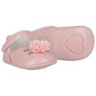 Baby Girls Pink Flower Pre Walker Shoes, 3, hi-res