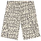 Boys Ivory & Black Cargo Style Shorts, 1, hi-res
