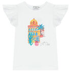 طقم تنورة بطبعة باللون الأبيض والأزرق, 1, hi-res