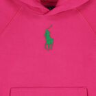 Girls Pink Logo Hooded Top, 1, hi-res