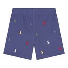 Baby Boys Green & Blue Logo Shorts Set, 1, hi-res