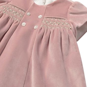 Baby Girls Pink Smocked Dress