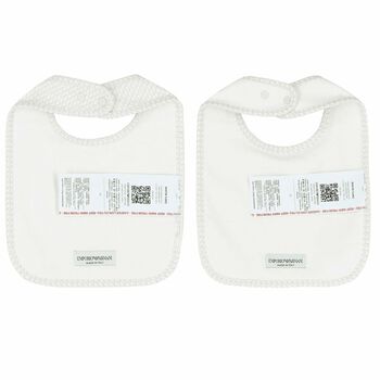 Ivory & Beige Logo Bibs ( 2-Pack )
