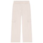 Girls Beige Trousers, 1, hi-res