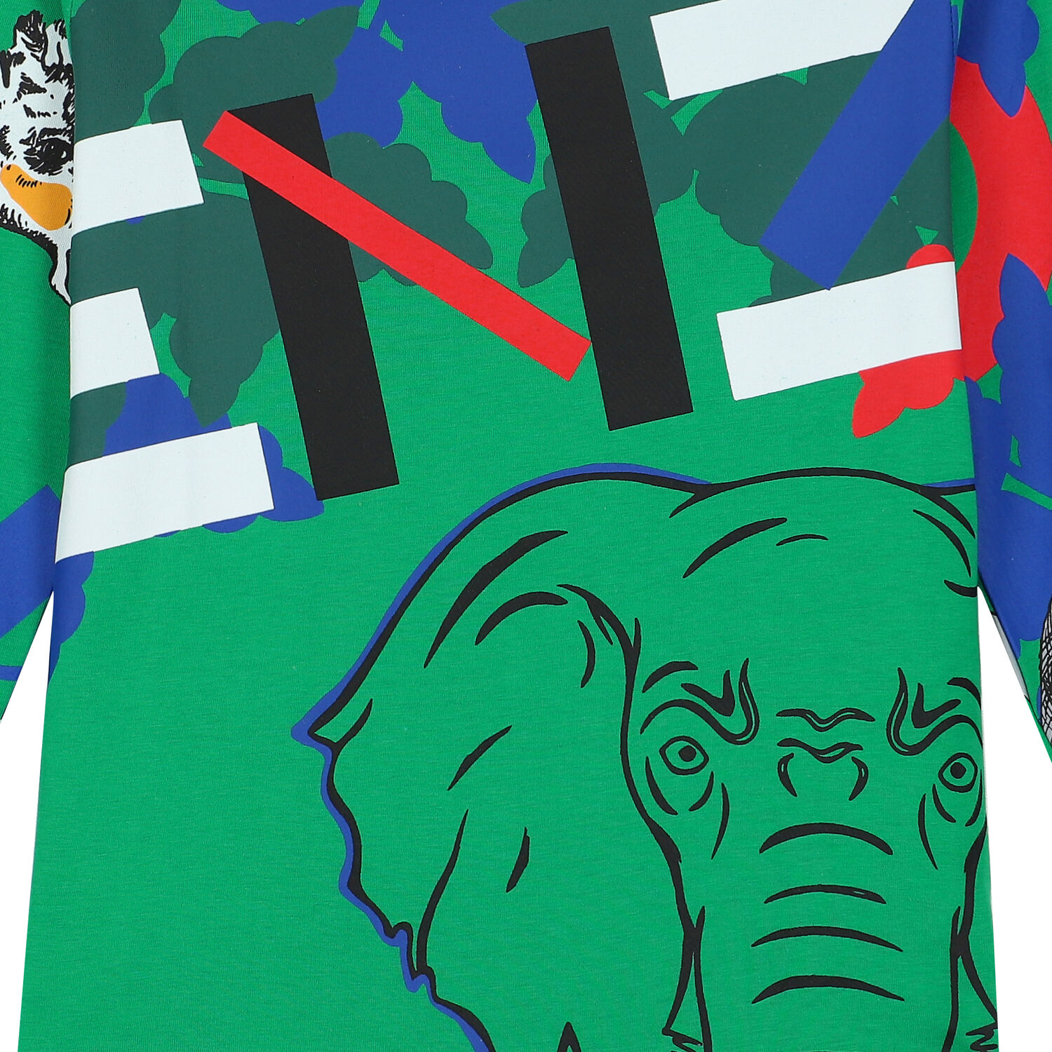 توب بأكمام طويلة بالشعار باللون الأخضر للأولاد, 1, hi-res