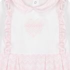 Baby Girls Pink Zig Zag Logo Babygrow Gift Set, 1, hi-res